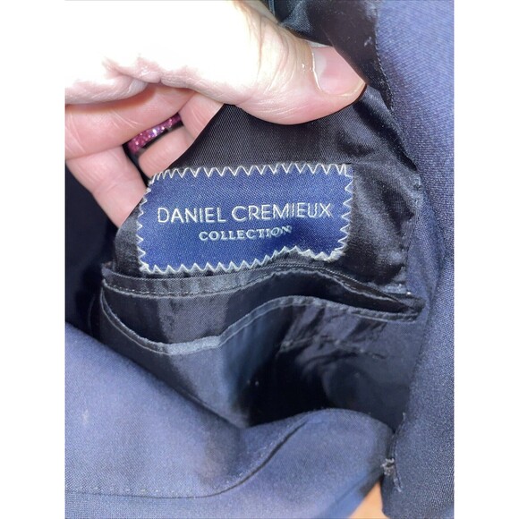 Daniel Cremieux Men’s Dress Blazer Size 42R Black Ing Loro Piana Business Formal - Picture 2 of 12